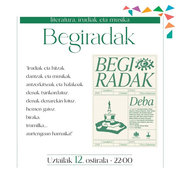 "Begiradak" este viernes dentro de la programación de Iturri Ondoan