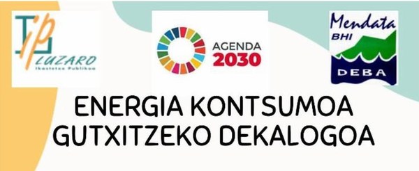 El alumnado de Luzaro y Mendata elabora un decálogo de ahorro energético en el marco de la Agenda Escolar 2030