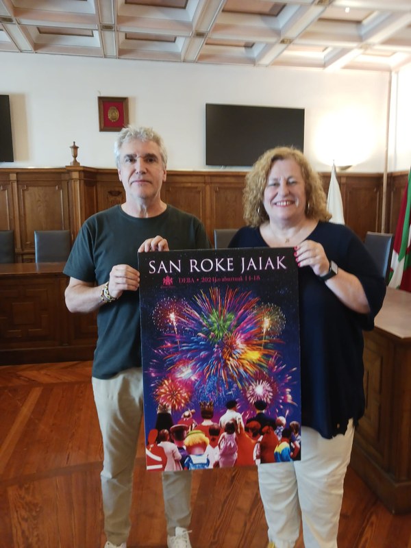 El cartel diseñado por Pablo Turrillas será la imagen de las fiestas de San Roke 2024